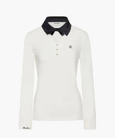 FAIRLIAR WOMEN SATIN RIBBON TSHIRT IVORY